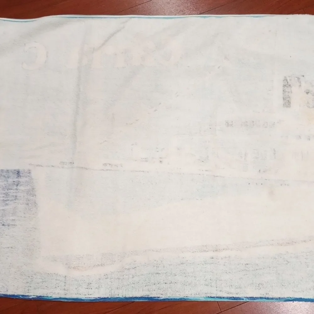 Carla C. Sailing Ship Beach Towel, Vintage 1980s!